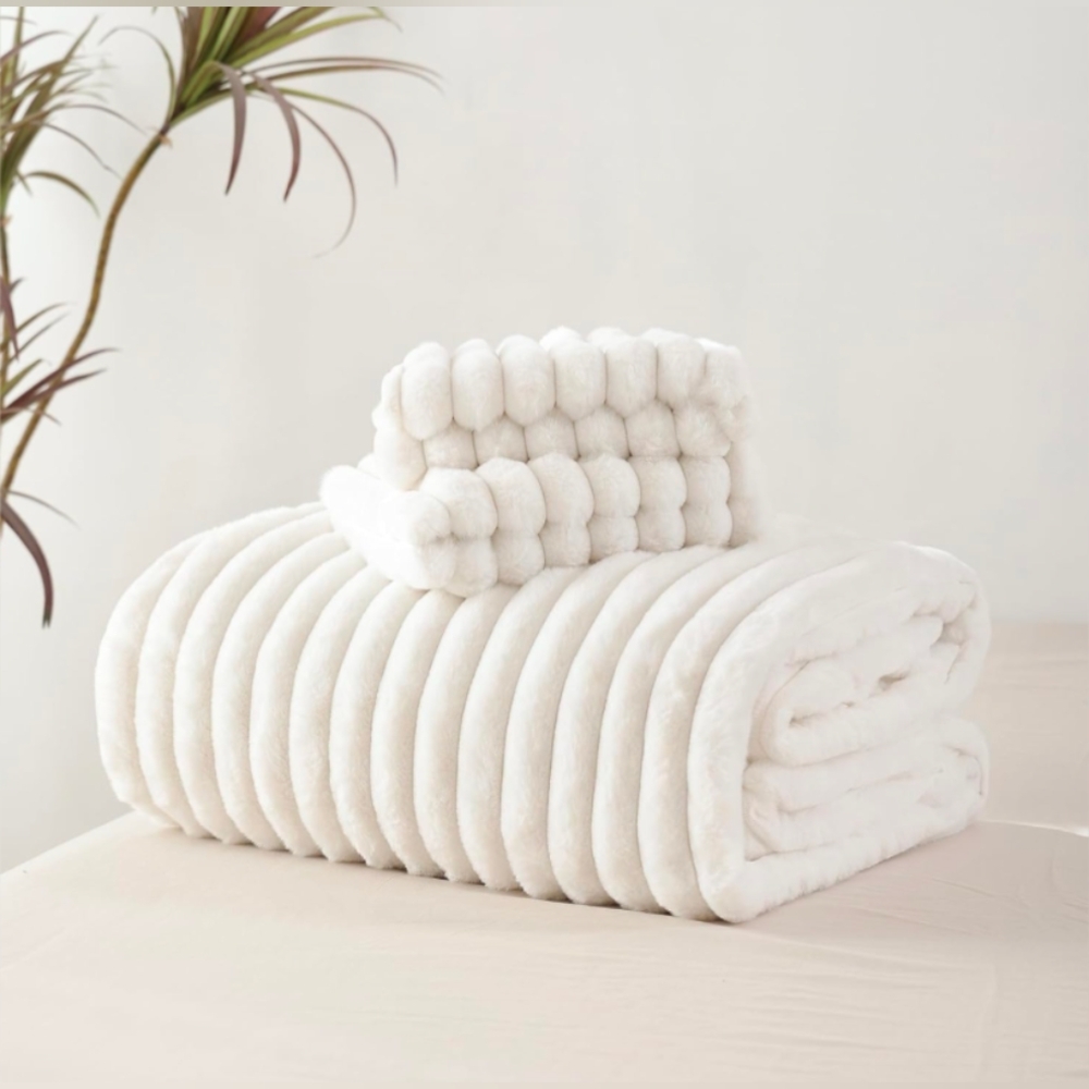 Full Size - 3 Piece Fluffy Duvet Cover Set - Cover & 2 Pillow Cases - Picture 7 of 14